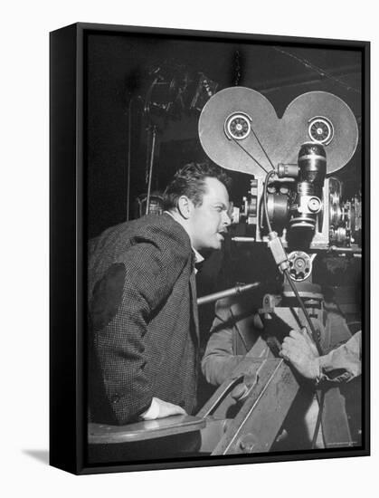 Orson Welles Directs "Around the World"-Al Fenn-Framed Stretched Canvas