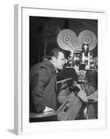 Orson Welles Directs "Around the World"-Al Fenn-Framed Premium Photographic Print