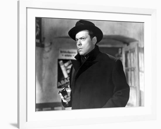 Orson Welles in 'The Third Man', 1949 (b/w photo)-English School-Framed Photo