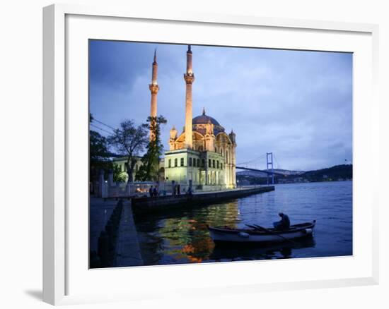 Ortakoy Mecidiye Mosque and the Bosphorus Bridge, Istanbul, Turkey, Europe-Levy Yadid-Framed Photographic Print