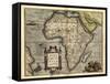 Ortelius's Map of Africa, 1570-Library of Congress-Framed Stretched Canvas