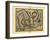 Ortelius's Map of Denmark, 1570-Library of Congress-Framed Photographic Print