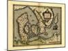 Ortelius's Map of Denmark, 1570-Library of Congress-Mounted Photographic Print