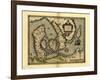 Ortelius's Map of Denmark, 1570-Library of Congress-Framed Photographic Print