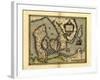 Ortelius's Map of Denmark, 1570-Library of Congress-Framed Photographic Print