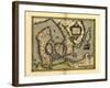 Ortelius's Map of Denmark, 1570-Library of Congress-Framed Photographic Print