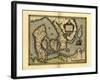 Ortelius's Map of Denmark, 1570-Library of Congress-Framed Photographic Print