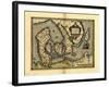 Ortelius's Map of Denmark, 1570-Library of Congress-Framed Photographic Print