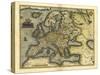 Ortelius's Map of Europe, 1570-Library of Congress-Stretched Canvas