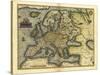 Ortelius's Map of Europe, 1570-Library of Congress-Stretched Canvas