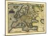 Ortelius's Map of Europe, 1570-Library of Congress-Mounted Premium Photographic Print