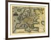 Ortelius's Map of Europe, 1570-Library of Congress-Framed Photographic Print