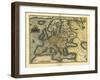 Ortelius's Map of Europe, 1570-Library of Congress-Framed Photographic Print