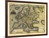 Ortelius's Map of Europe, 1570-Library of Congress-Framed Photographic Print