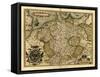 Ortelius's Map of Germany, 1570-Library of Congress-Framed Stretched Canvas