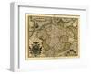 Ortelius's Map of Germany, 1570-Library of Congress-Framed Photographic Print