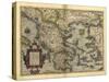 Ortelius's Map of Greece, 1570-Library of Congress-Stretched Canvas