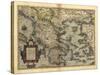 Ortelius's Map of Greece, 1570-Library of Congress-Stretched Canvas