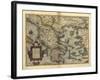 Ortelius's Map of Greece, 1570-Library of Congress-Framed Photographic Print