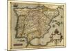 Ortelius's Map of Iberian Peninsula, 1570-Library of Congress-Mounted Photographic Print