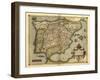 Ortelius's Map of Iberian Peninsula, 1570-Library of Congress-Framed Photographic Print