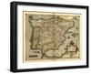 Ortelius's Map of Iberian Peninsula, 1570-Library of Congress-Framed Photographic Print