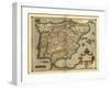 Ortelius's Map of Iberian Peninsula, 1570-Library of Congress-Framed Photographic Print