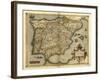 Ortelius's Map of Iberian Peninsula, 1570-Library of Congress-Framed Photographic Print