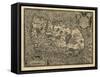 Ortelius's Map of Ireland, 1598-Library of Congress-Framed Stretched Canvas