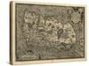 Ortelius's Map of Ireland, 1598-Library of Congress-Stretched Canvas