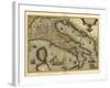 Ortelius's Map of Italy, 1570-Library of Congress-Framed Photographic Print