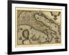 Ortelius's Map of Italy, 1570-Library of Congress-Framed Photographic Print