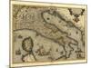 Ortelius's Map of Italy, 1570-Library of Congress-Mounted Photographic Print