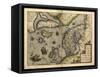 Ortelius's Map of Northern Europe, 1570-Library of Congress-Framed Stretched Canvas