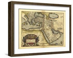 Ortelius's Map of Ottoman Empire, 1570-Library of Congress-Framed Photographic Print