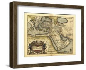 Ortelius's Map of Ottoman Empire, 1570-Library of Congress-Framed Photographic Print