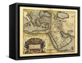 Ortelius's Map of Ottoman Empire, 1570-Library of Congress-Framed Stretched Canvas