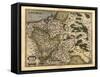 Ortelius's Map of Poland, 1570-Library of Congress-Framed Stretched Canvas