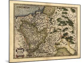 Ortelius's Map of Poland, 1570-Library of Congress-Mounted Photographic Print