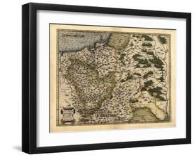 Ortelius's Map of Poland, 1570-Library of Congress-Framed Photographic Print