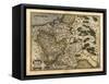 Ortelius's Map of Poland, 1570-Library of Congress-Framed Stretched Canvas