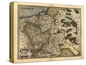 Ortelius's Map of Poland, 1570-Library of Congress-Stretched Canvas