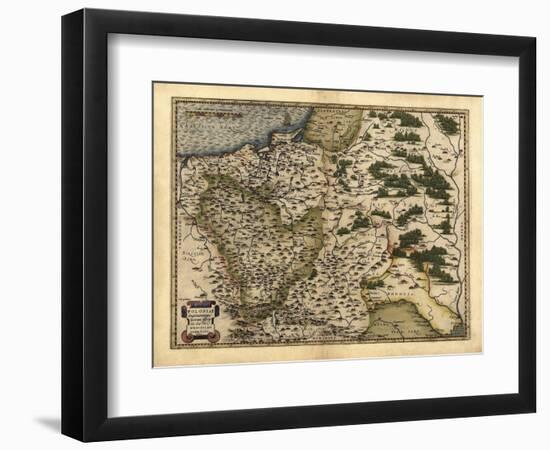 Ortelius's Map of Poland, 1570-Library of Congress-Framed Photographic Print