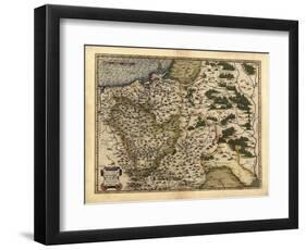 Ortelius's Map of Poland, 1570-Library of Congress-Framed Photographic Print