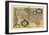 Ortelius's Map of Portugal, 1570-Library of Congress-Framed Photographic Print