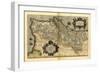 Ortelius's Map of Portugal, 1570-Library of Congress-Framed Photographic Print