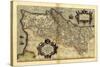 Ortelius's Map of Portugal, 1570-Library of Congress-Stretched Canvas