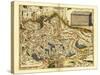 Ortelius's Map of Switzerland, 1570-Library of Congress-Stretched Canvas
