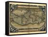 Ortelius's World Map, 1570-Library of Congress-Framed Stretched Canvas