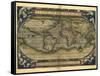 Ortelius's World Map, 1570-Library of Congress-Framed Stretched Canvas